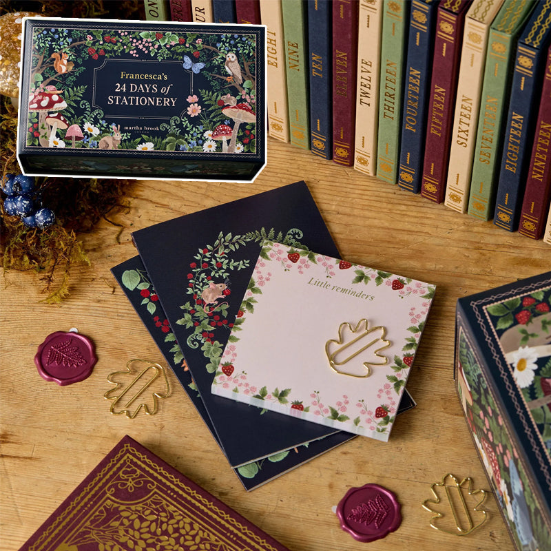 JollyJournals™ - Advent Calendar with Stationery 24 Surprises