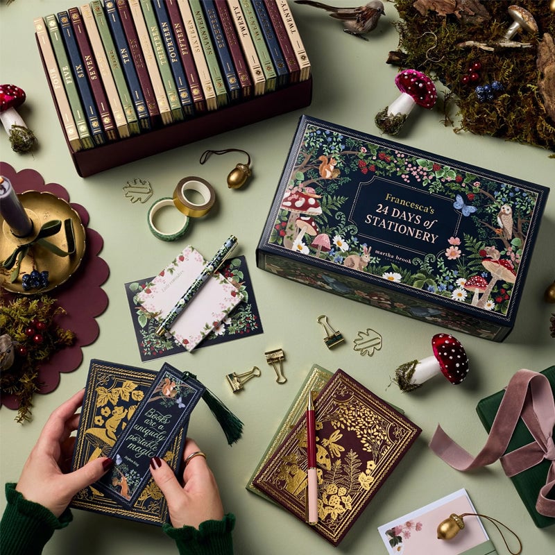 JollyJournals™ - Advent Calendar with Stationery 24 Surprises