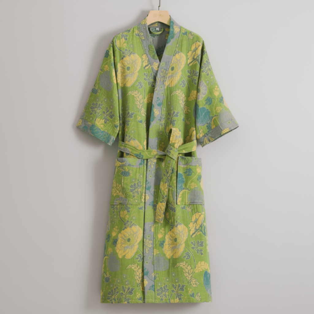KIMOGINKO – Kimono Bathrobe made of Organic Cotton for Breathable Comfort
