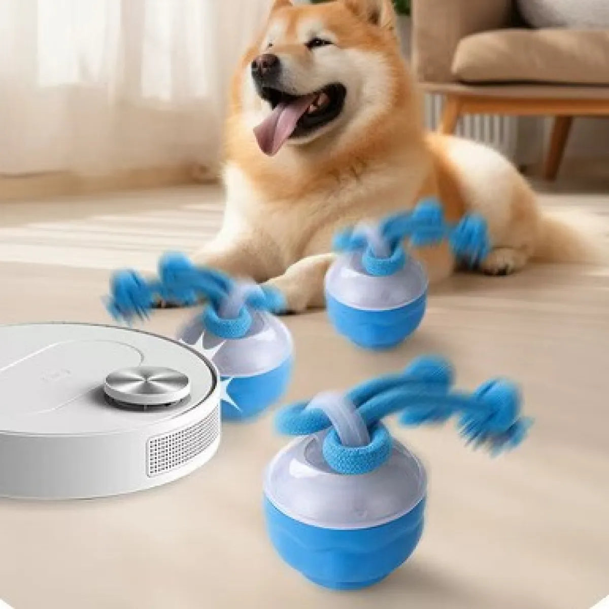 KivoBall — Interactive Bite-Resistant Rolling Dog Toy for Active Play