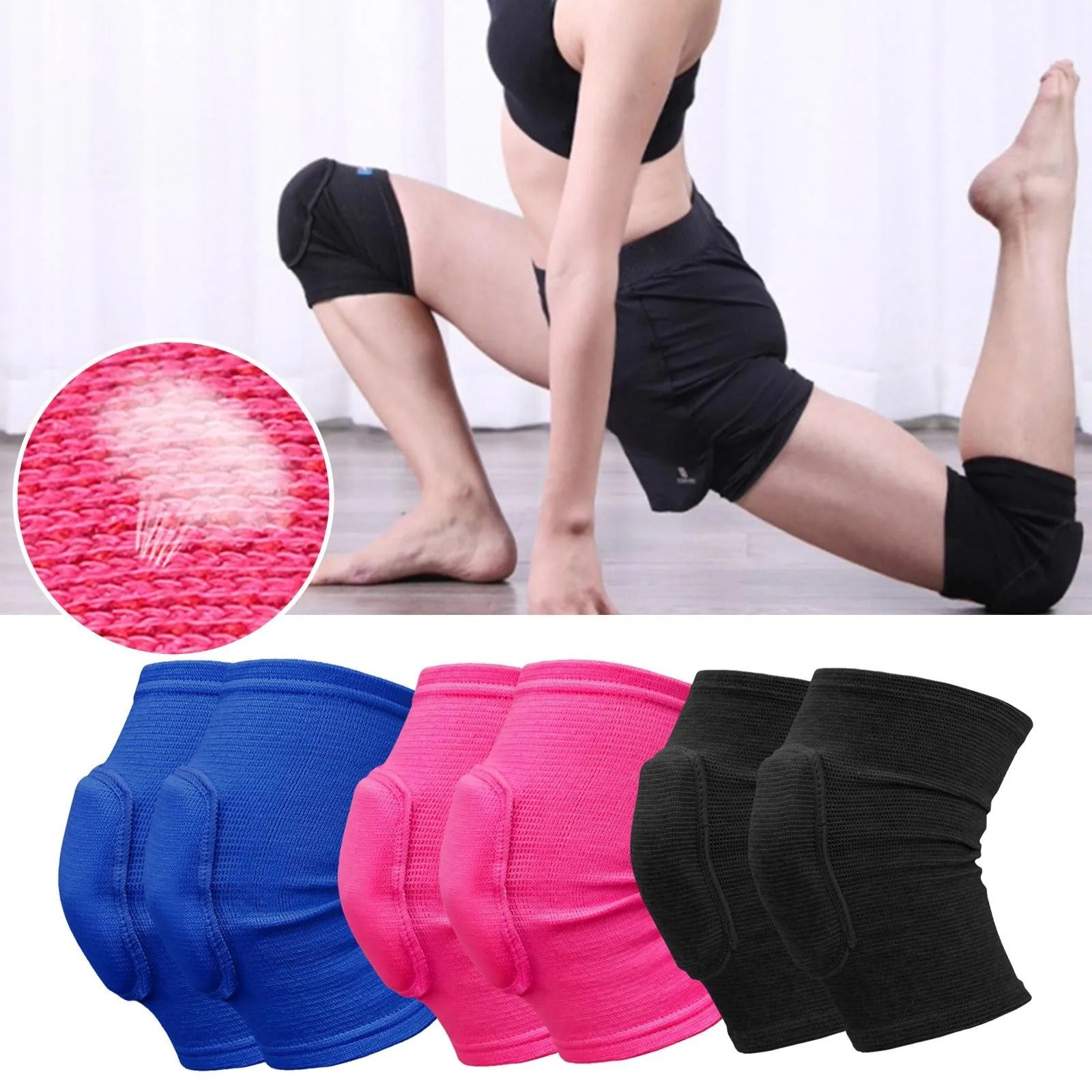 Knee Pads with Cushion for Training, Yoga & Household Tasks