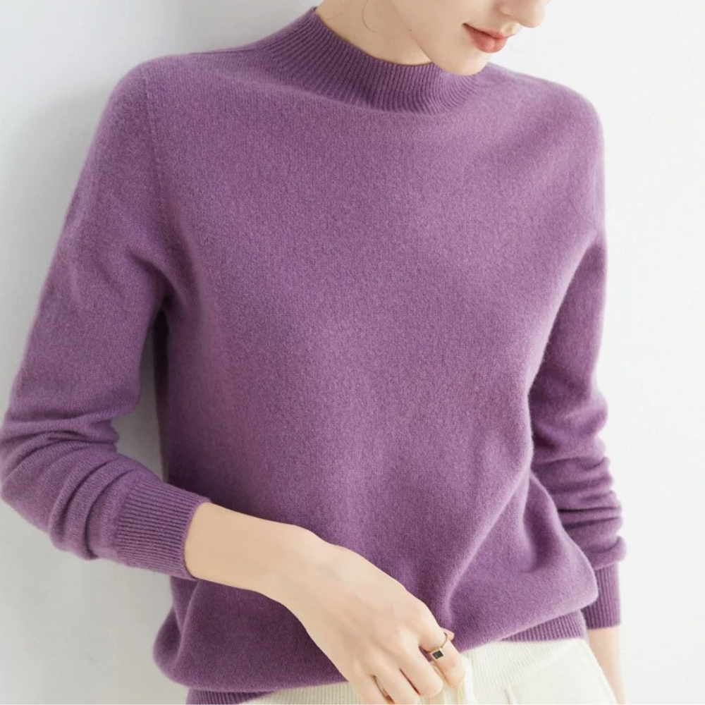 Ladies' Cashmere Knitted Jumper - Luxurious, Soft Autumn Jumper in Cashmere Wool