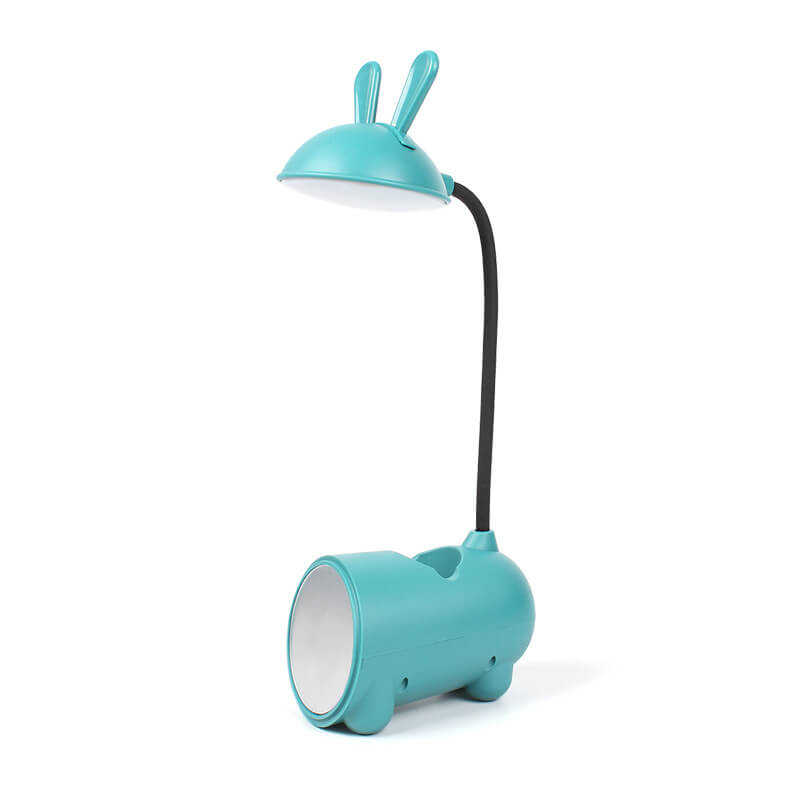 LED Desk Lamp Bunny with Pen Organizer – Touch Control and USB Charging for Girls
