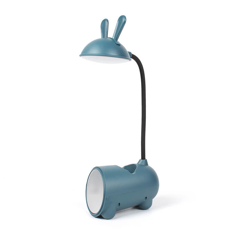 LED Desk Lamp Bunny with Pen Organizer – Touch Control and USB Charging for Girls
