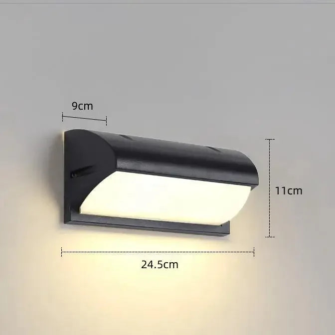 LED-udendørsvæglampe med bevægelsessensor