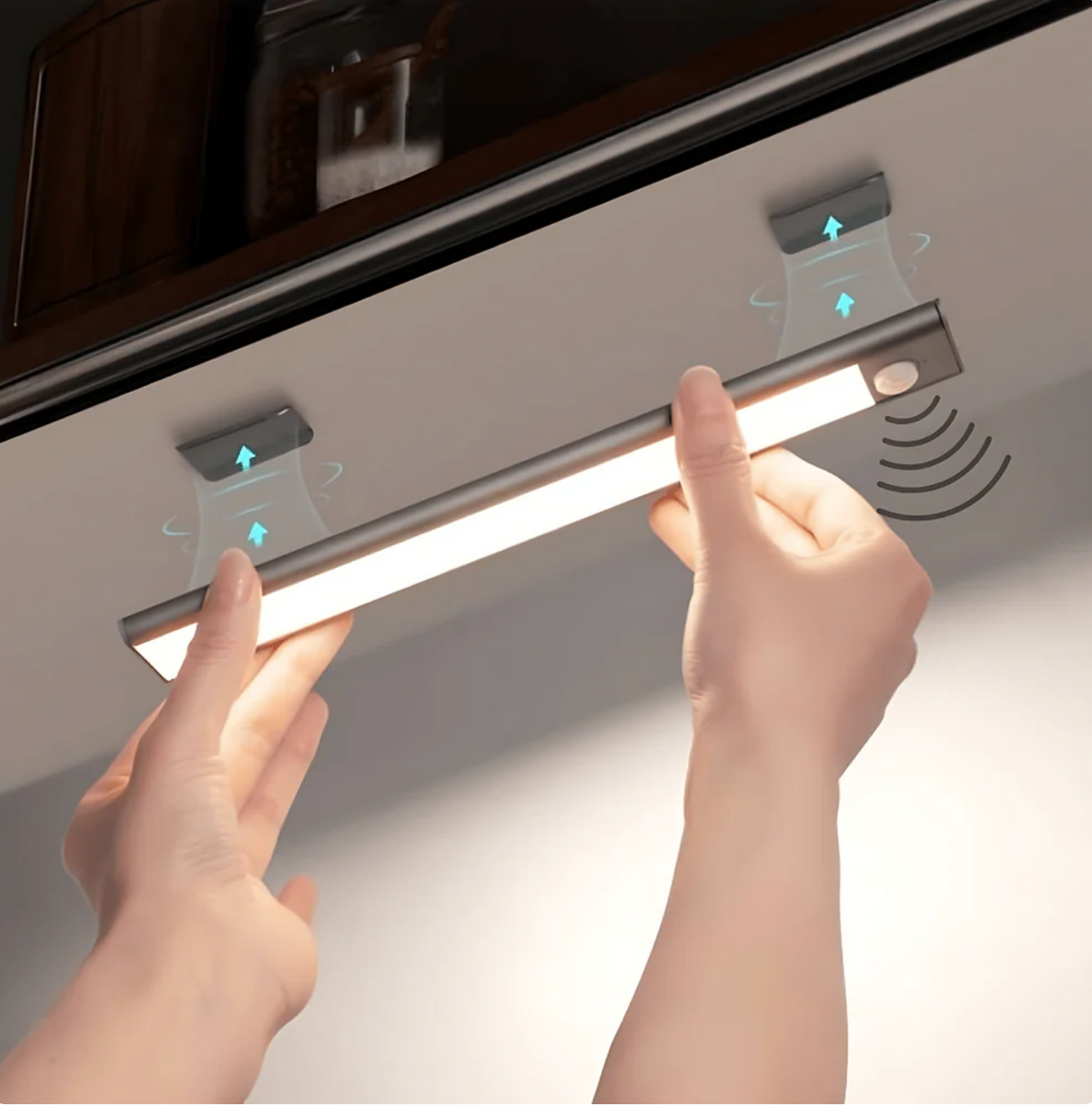 LED světlo pod skříňku s pohybovým senzorem - magnetické, bez vrtání