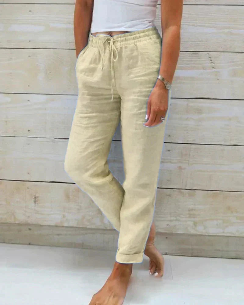 Linen Pants Light Loose Fit 100% Linen