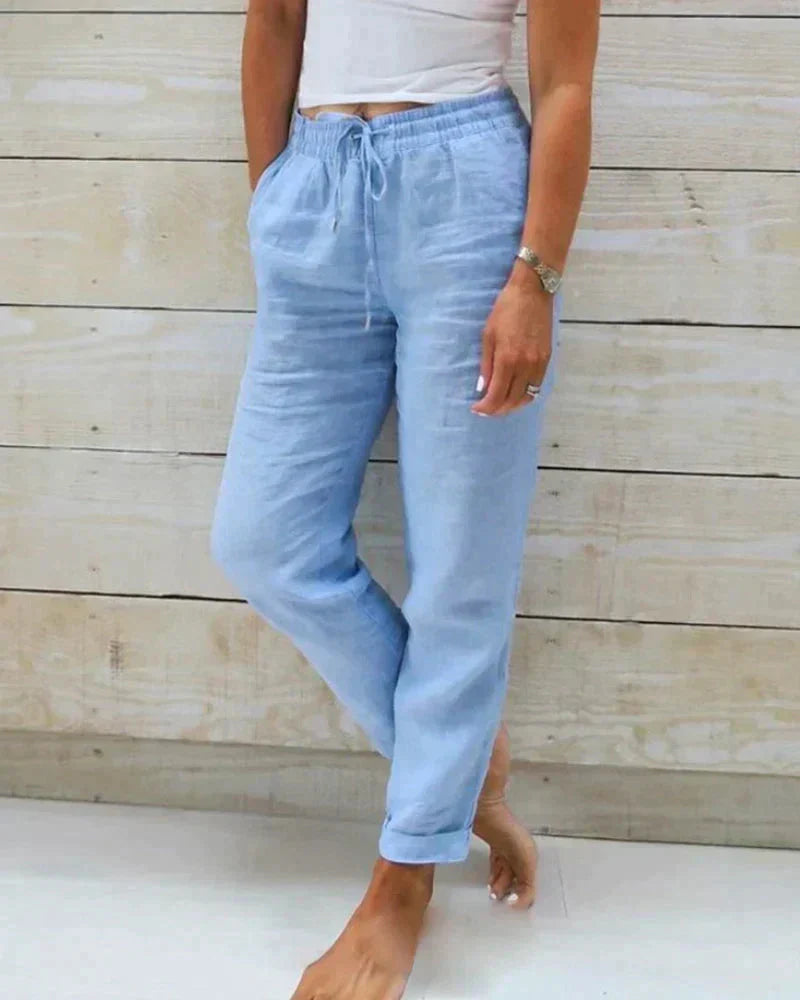 Linen Pants Light Loose Fit 100% Linen