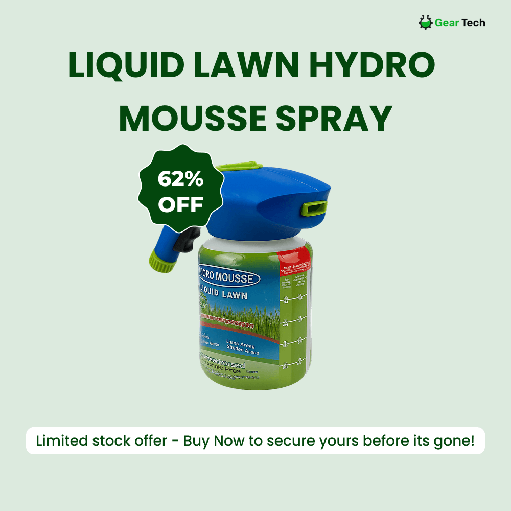 Tekutá trávníková směs Hydro Mousse ve spreji pro opravu holých míst a ploch s vysokým provozem