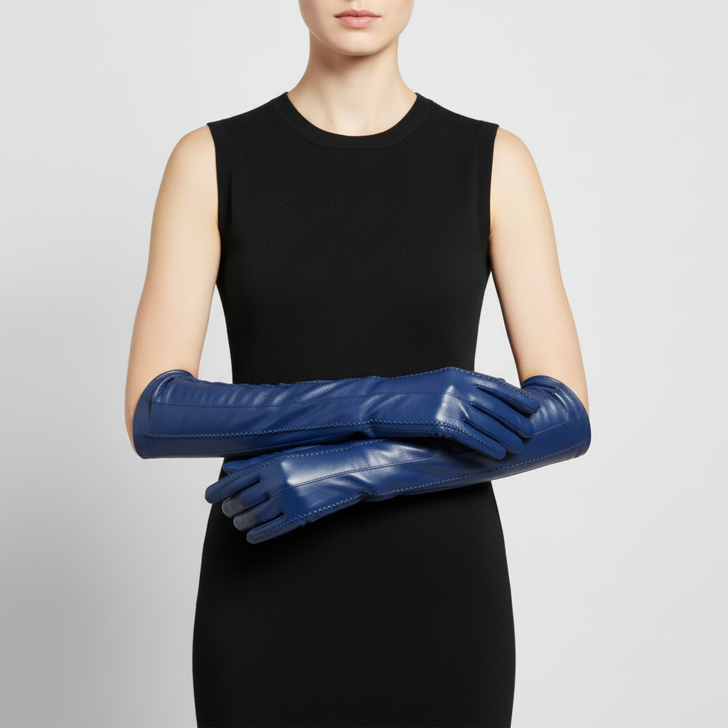 Lange, klassiske handsker i ægte læder