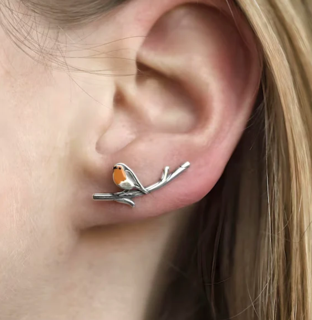 LuckFeather | Handcrafted Tinted Glass Earrings for Spring