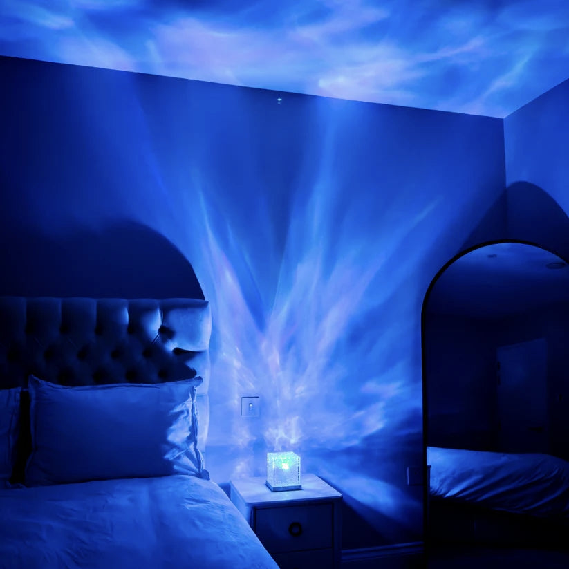 LumaZen Relaxing Lamp – Soothing Ambient Light, Wave Effect and Colors for Sleep and Serenity