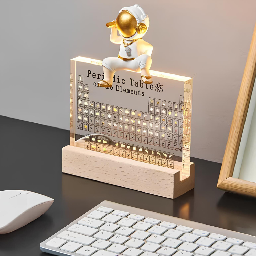 Luminous Periodic Table with Real Elements - Elementa