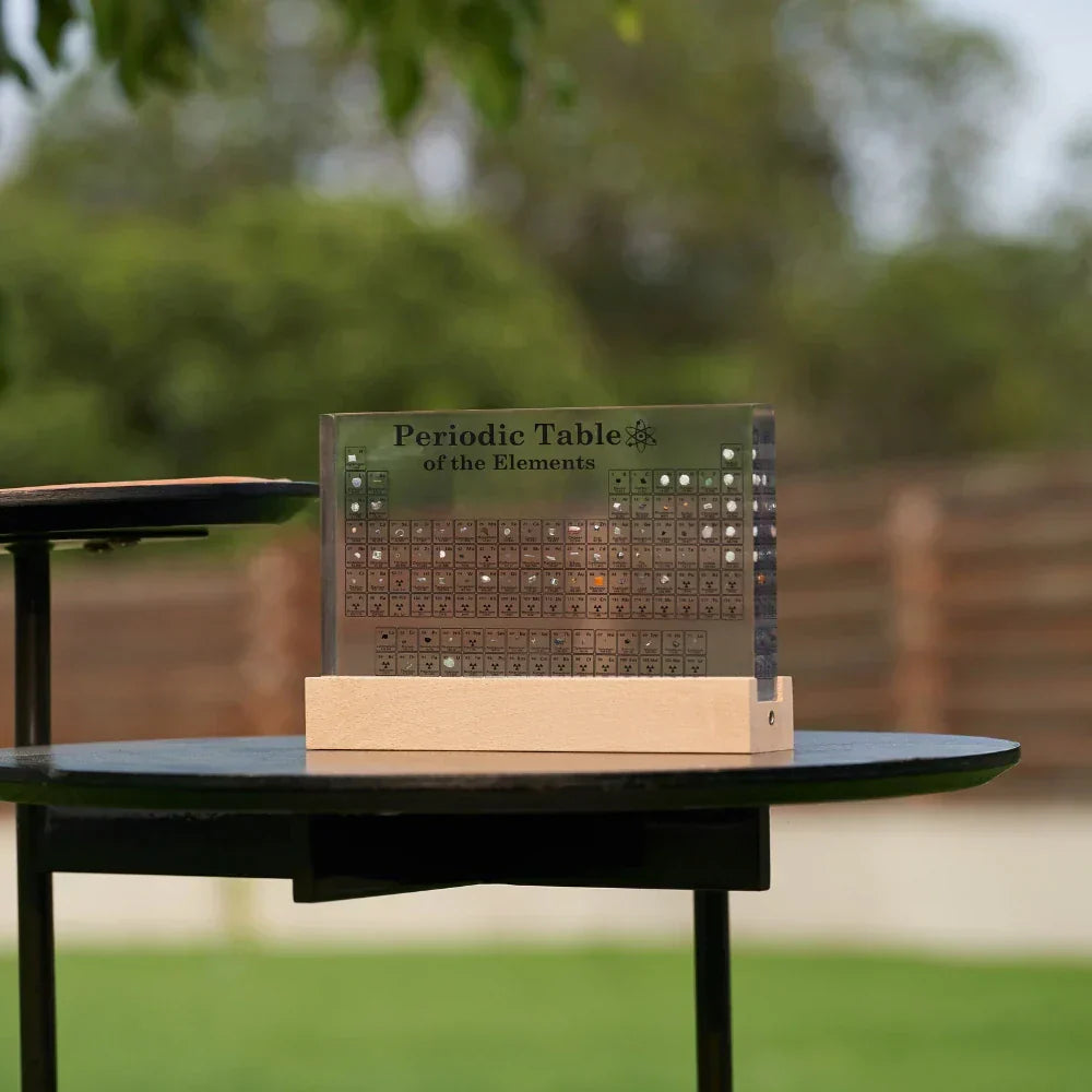 Luminous Periodic Table with Real Elements - Elementa