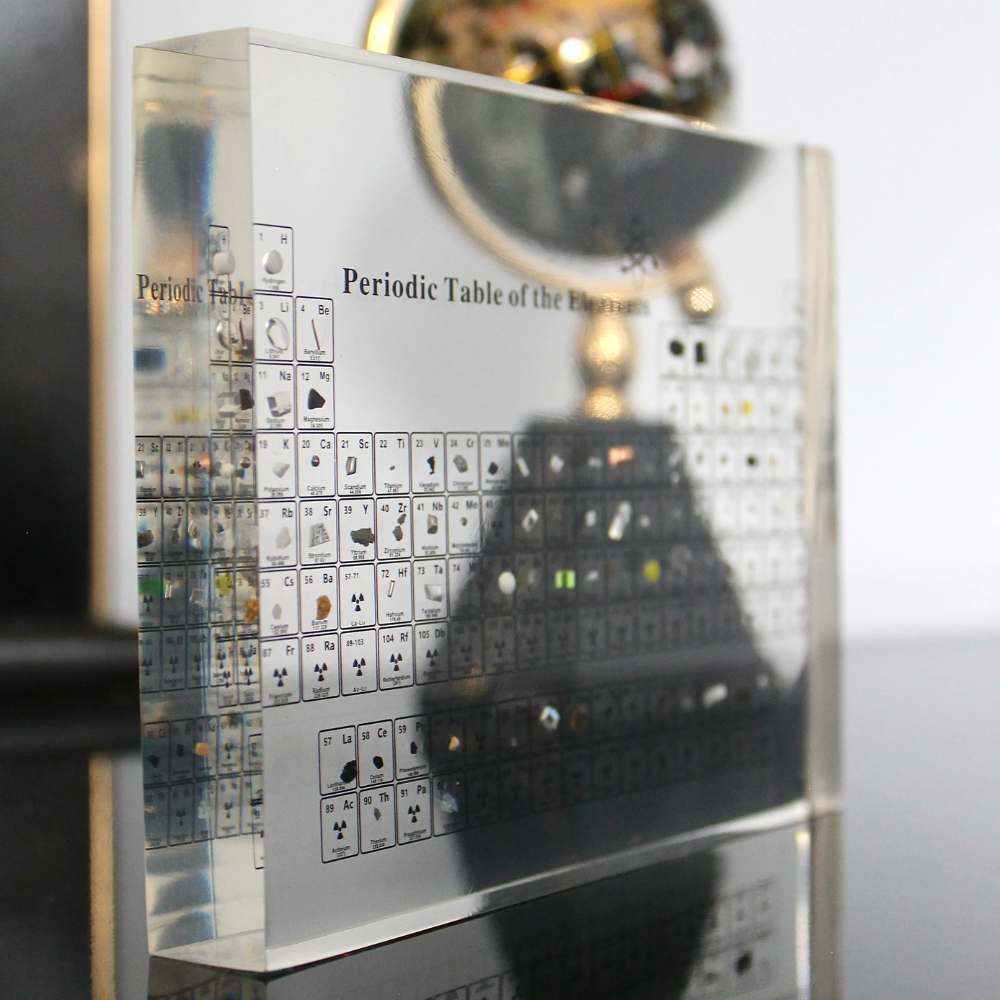 Luminous Periodic Table with Real Elements - Elementa