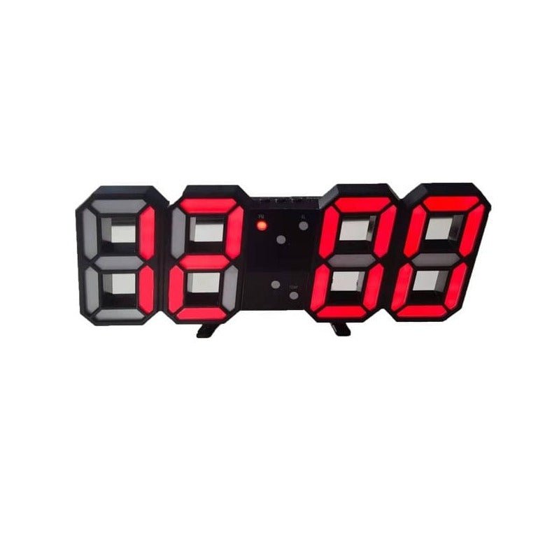 LumiSync 3D LED Wall Clock – Modern Digital Clock with Dimmable Lighting