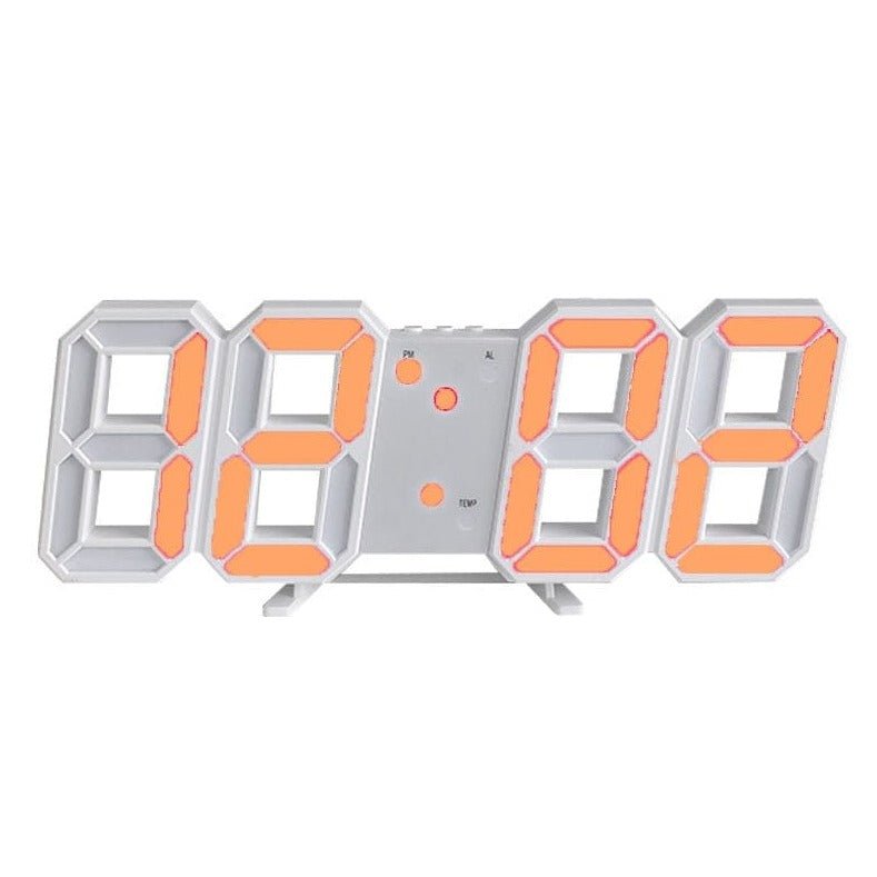 LumiSync 3D LED Wall Clock – Modern Digital Clock with Dimmable Lighting