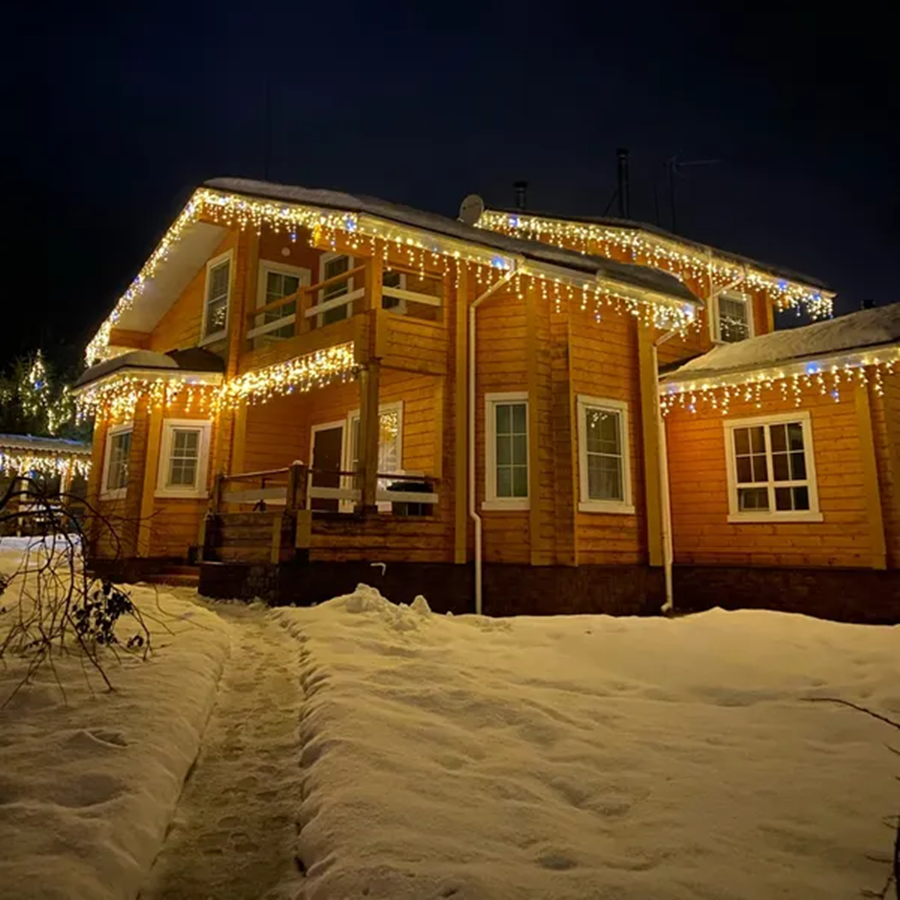 Magical Light Curtains with Twinkling LED Lights – Warm White