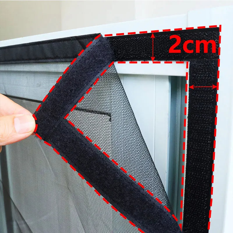 Magnetic and Sturdy Sliding Door Mosquito Net