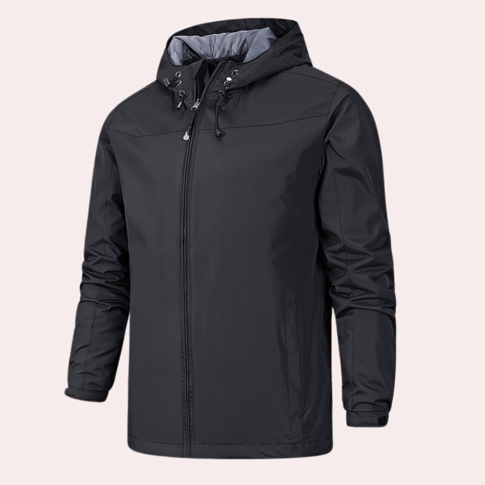 Pánská celoroční outdoorová větrovka s kapucí