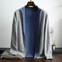 Casual cardigan til mænd med lange ærmer og åben front