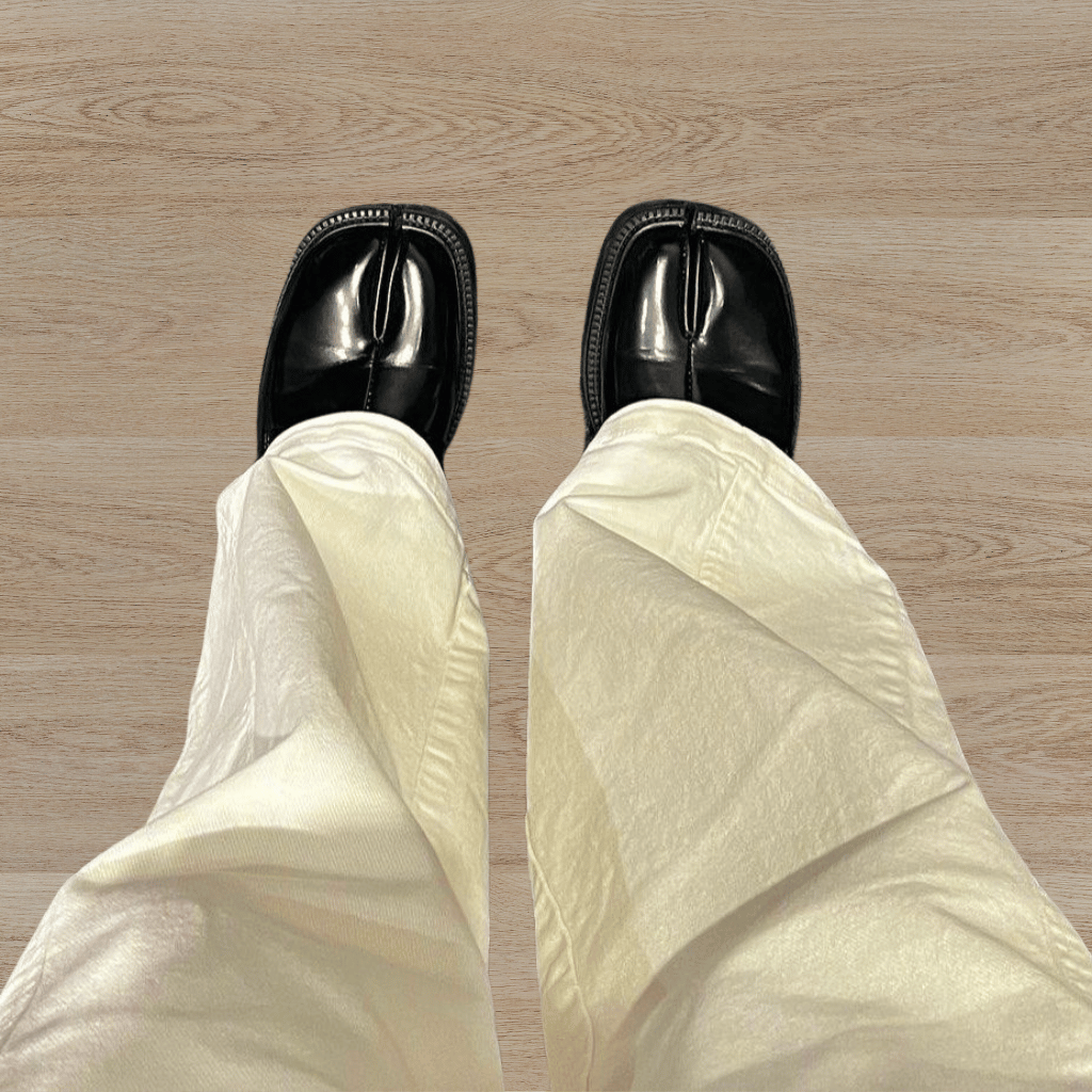 Men's Elegant Split Toe Shoes with Thick Sole