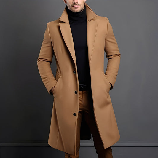 Pánský elegantní vlněný trenčkot