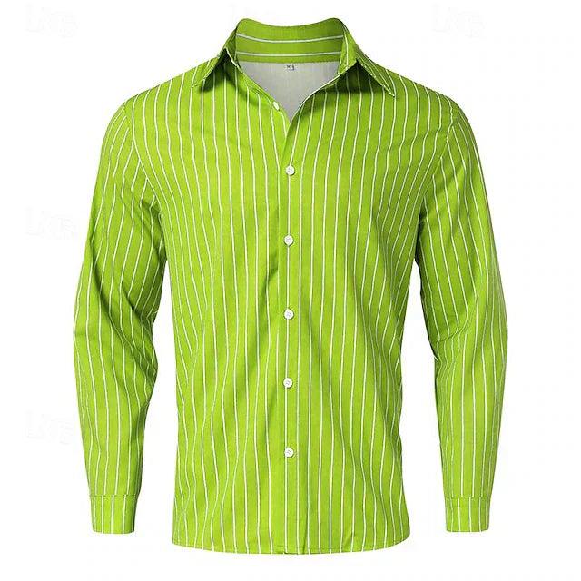 Men's Long-Sleeved Shirt - Casual Cotton Shirt for Autumn