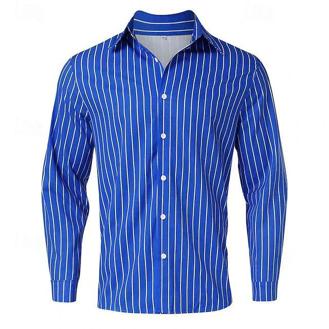 Men's Long-Sleeved Shirt - Casual Cotton Shirt for Autumn