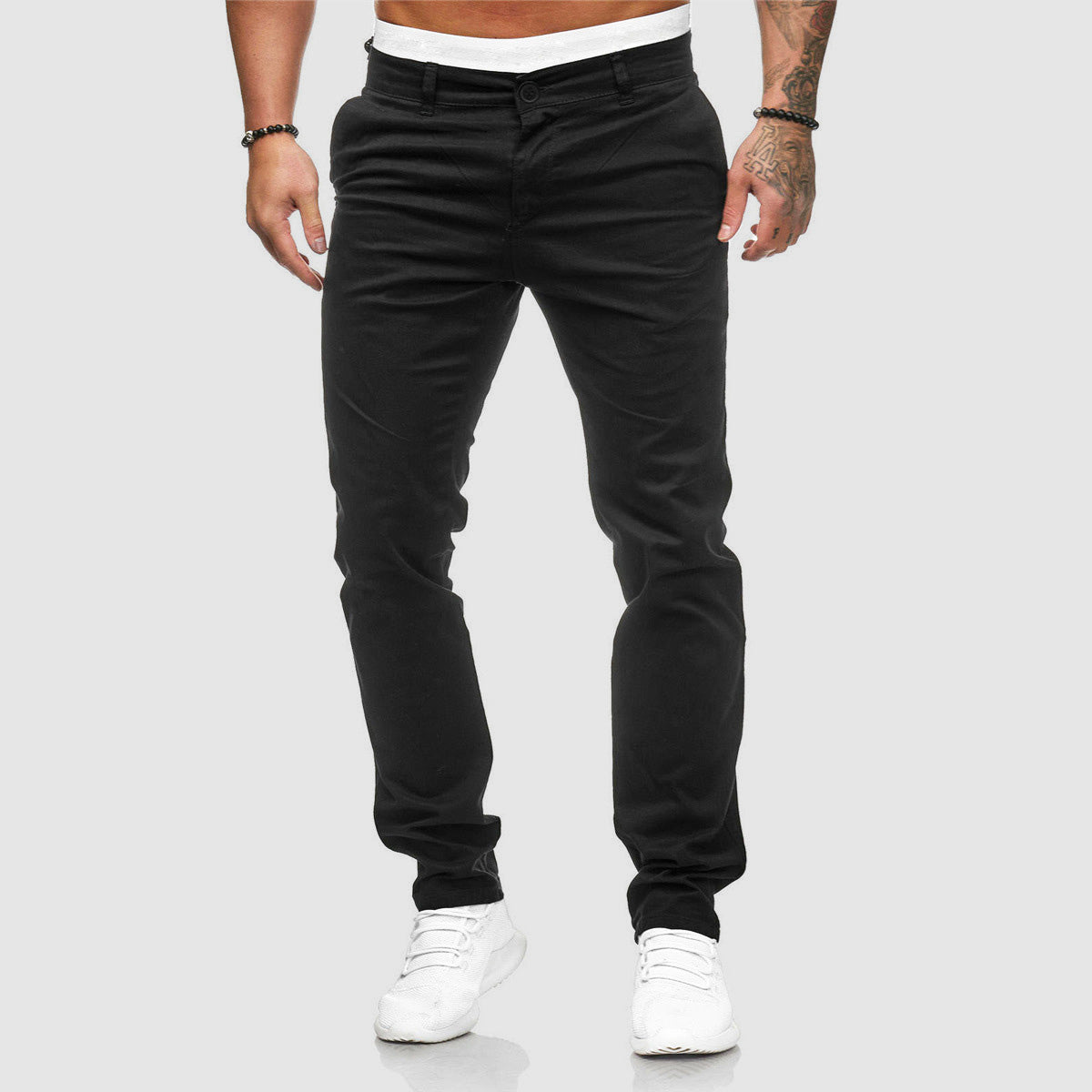 Chinobukser til mænd med slim fit