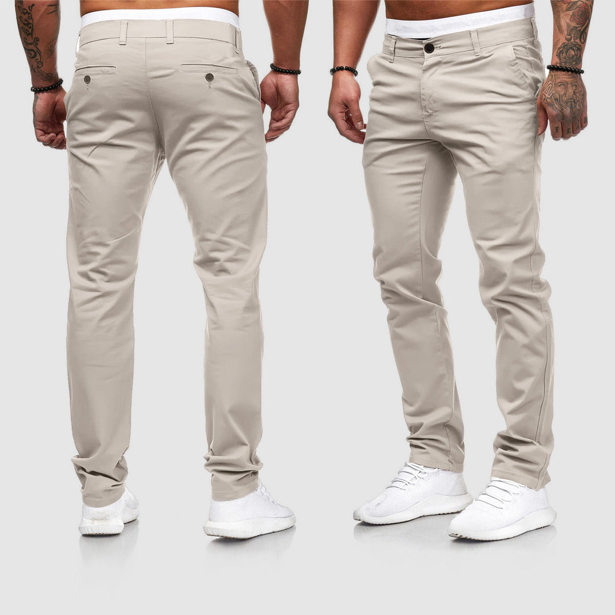 Chinobukser til mænd med slim fit
