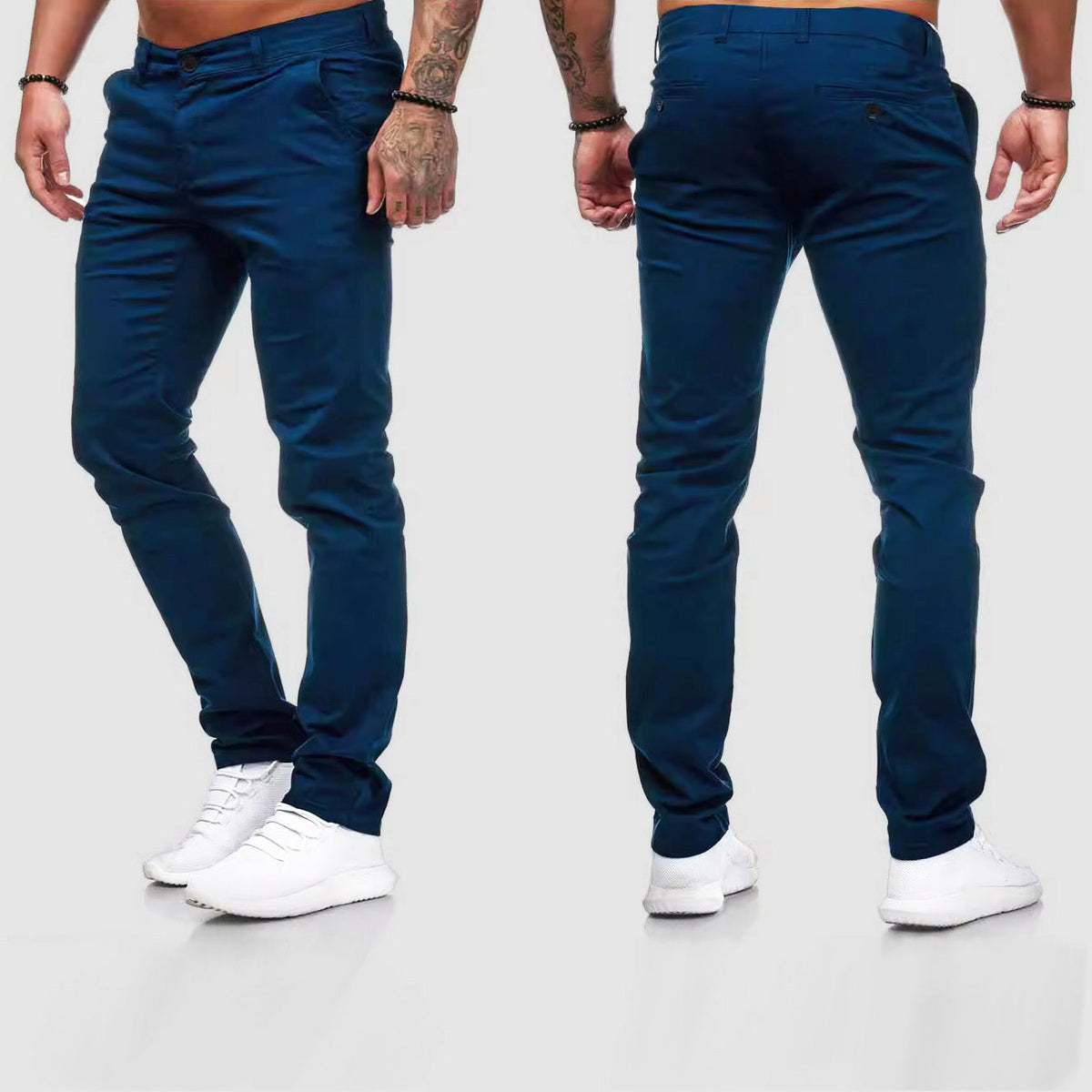 Chinobukser til mænd med slim fit