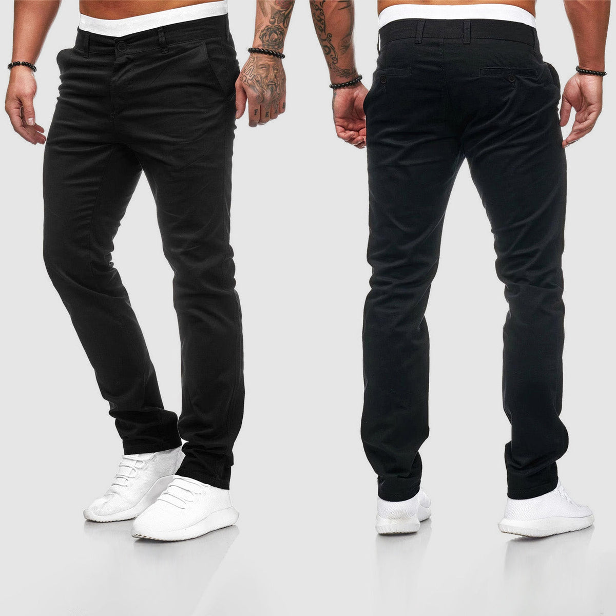 Chinobukser til mænd med slim fit