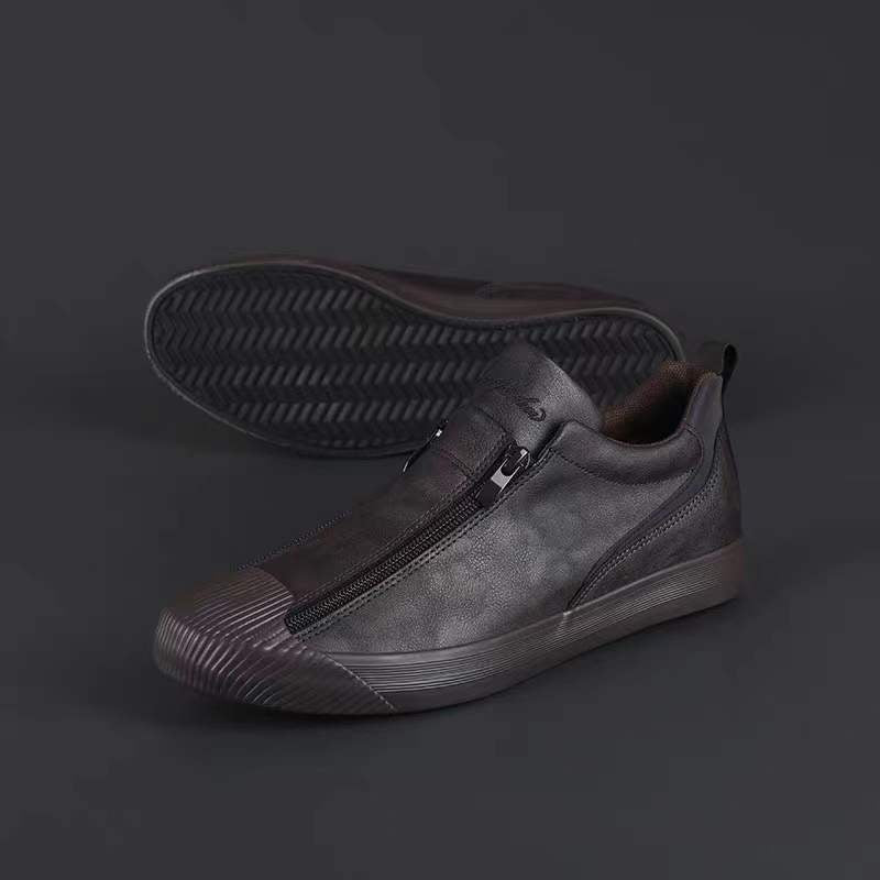 Men's Sneakers with Zipper and Comfort – Noah