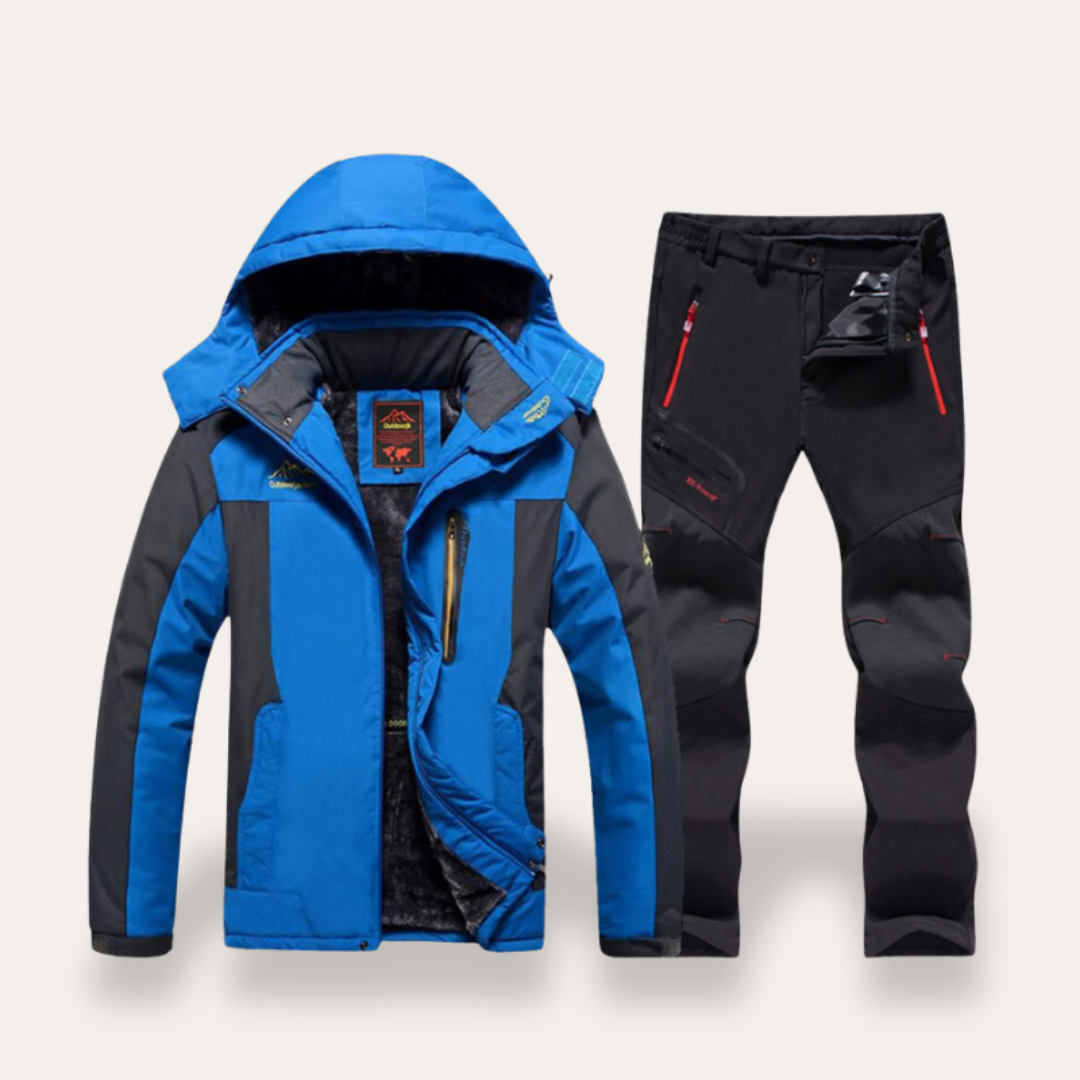 Men's Winter Jacket and Thermal Trousers Set