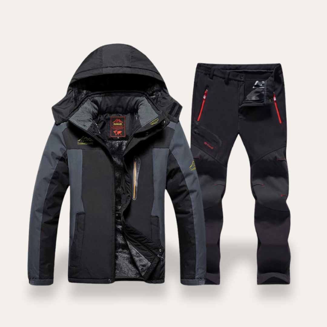 Men's Winter Jacket and Thermal Trousers Set