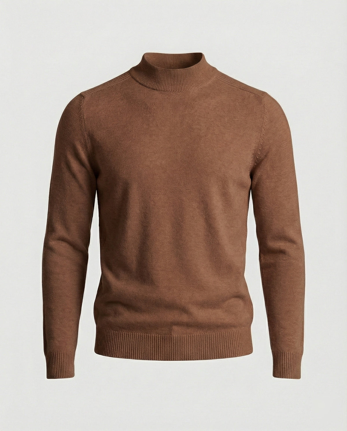 Rullekravesweater i merinould