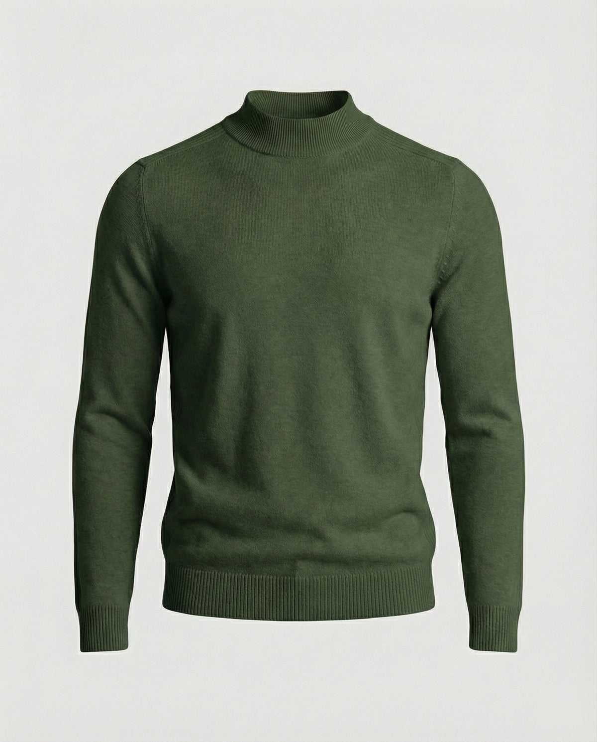 Rullekravesweater i merinould