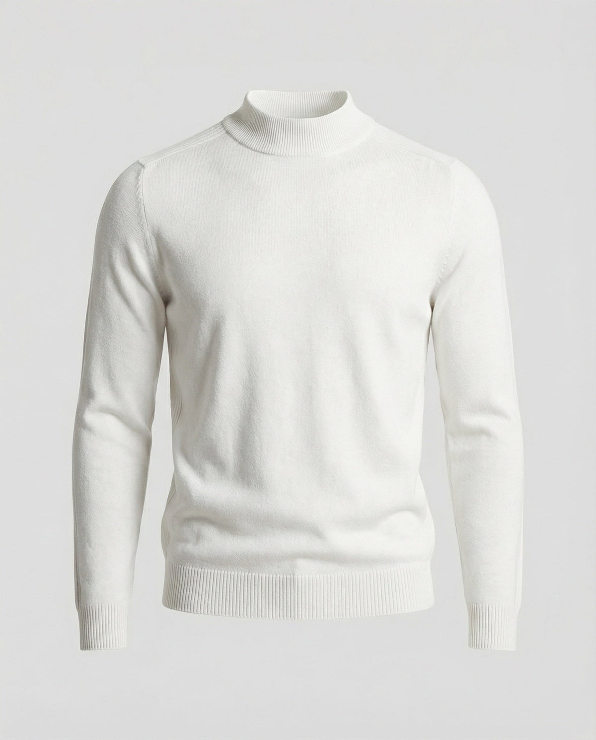 Rullekravesweater i merinould