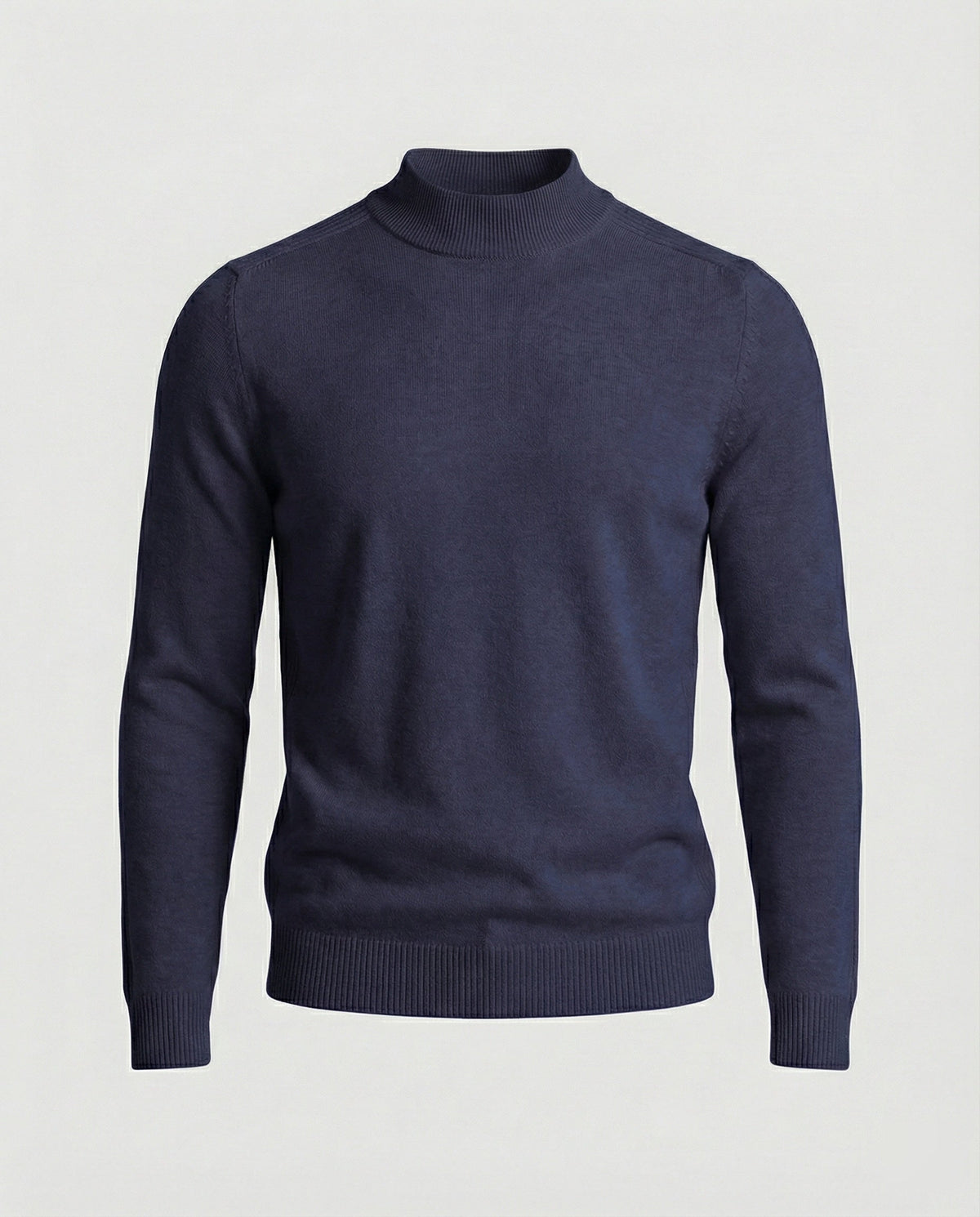 Rullekravesweater i merinould
