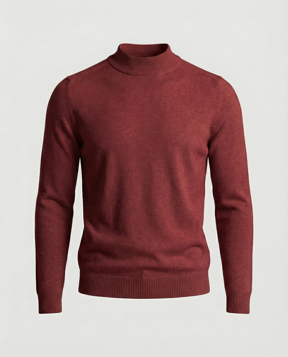 Rullekravesweater i merinould