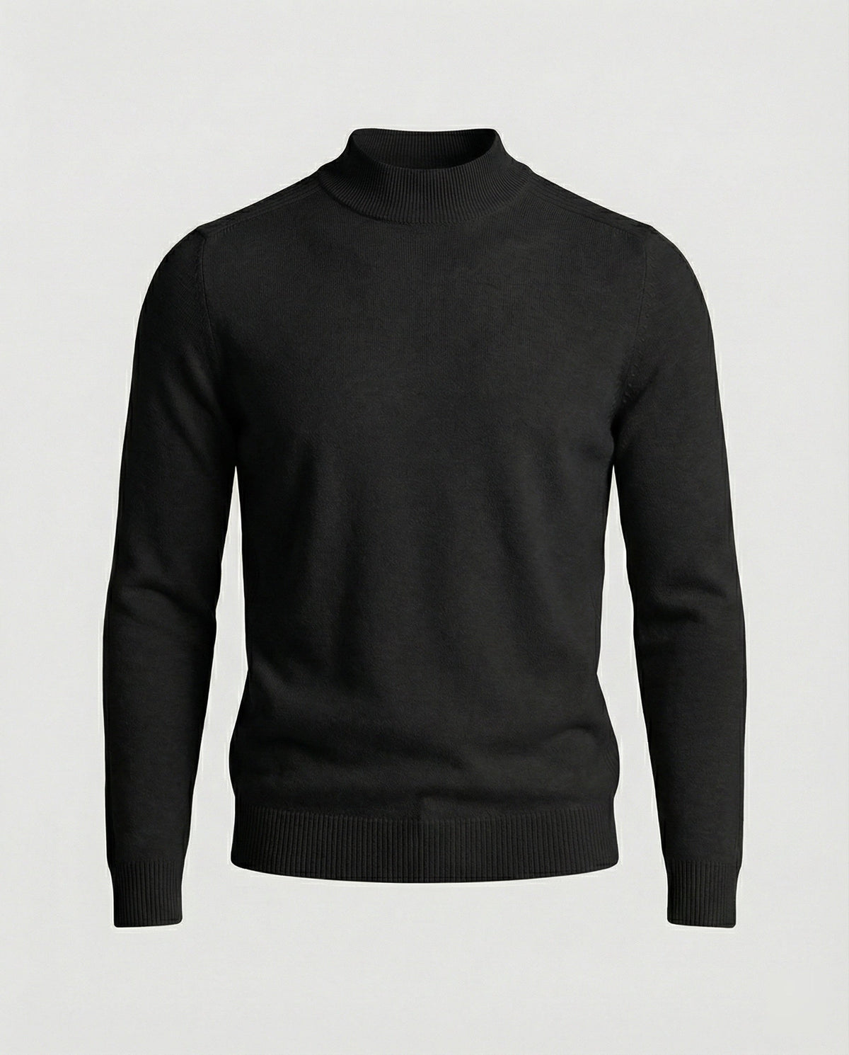 Rullekravesweater i merinould