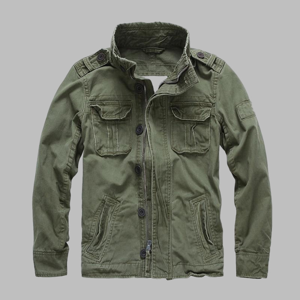 Militærjakke med camouflage