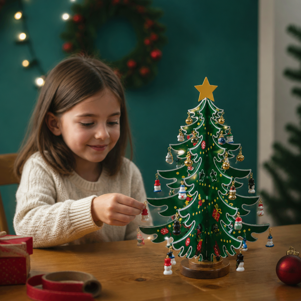 Adventný kalendár s mini ozdobami na vianočný stromček – 24 dní plných vianočných prekvapení