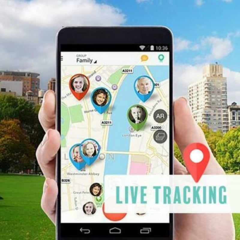 Mini GPS Tracker - Safekiddo - Real Time Tracking Device - Safety Monitor for Children and Pets