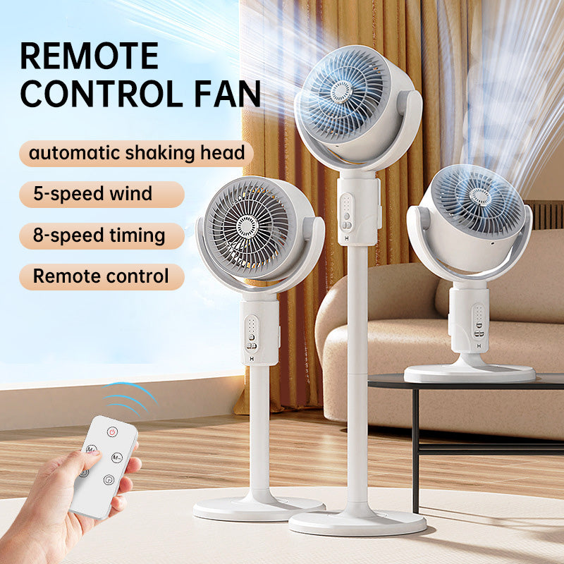 Motor Stand Fan, 20 dB Very Quiet Fan, 30 m Throw Distance, 2465 m³/h Air Volume, Fan with Remote Control & Cooling | Nokmo