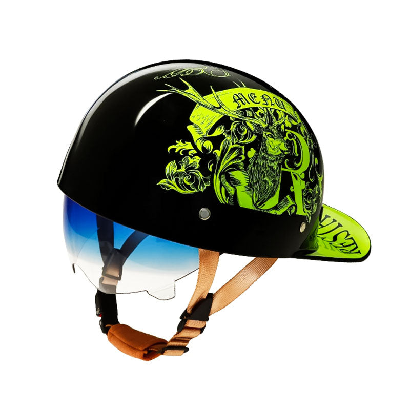 Motorcycle Baseball Helmet - DOT Approved