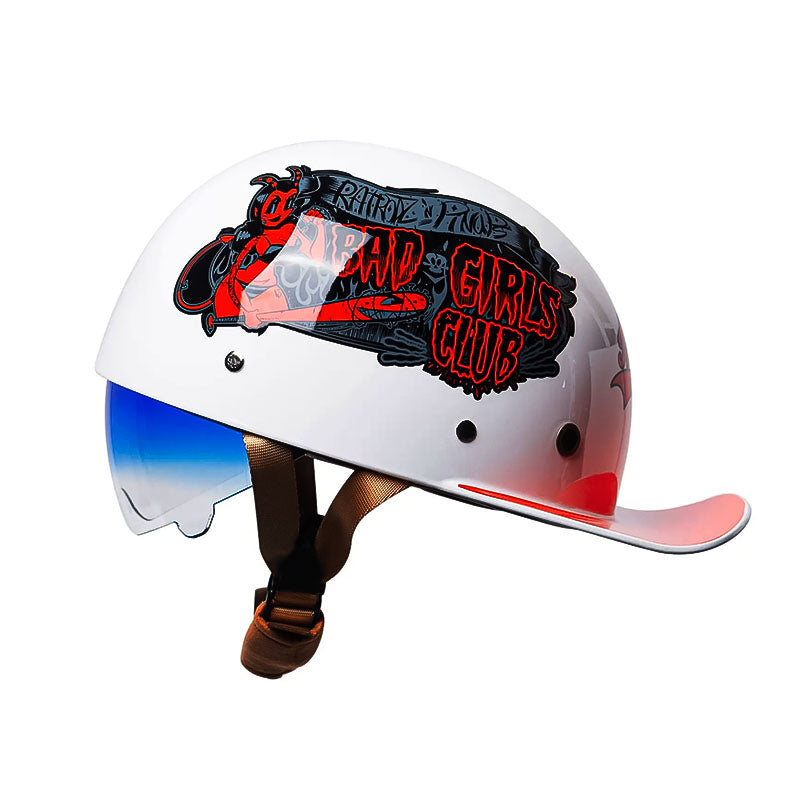Motorcycle Baseball Helmet - DOT Approved