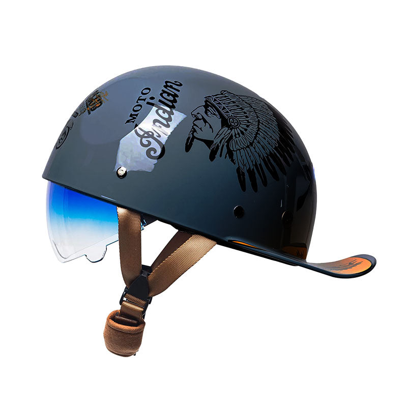 Motorcycle Baseball Helmet - DOT Approved