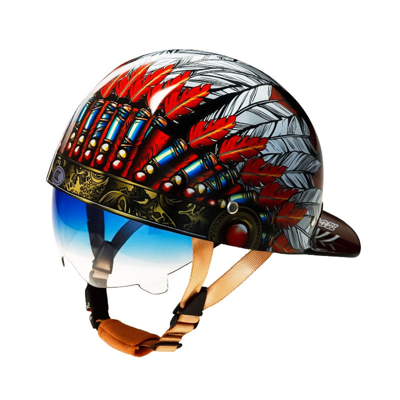 Motorcycle Baseball Helmet - DOT Approved